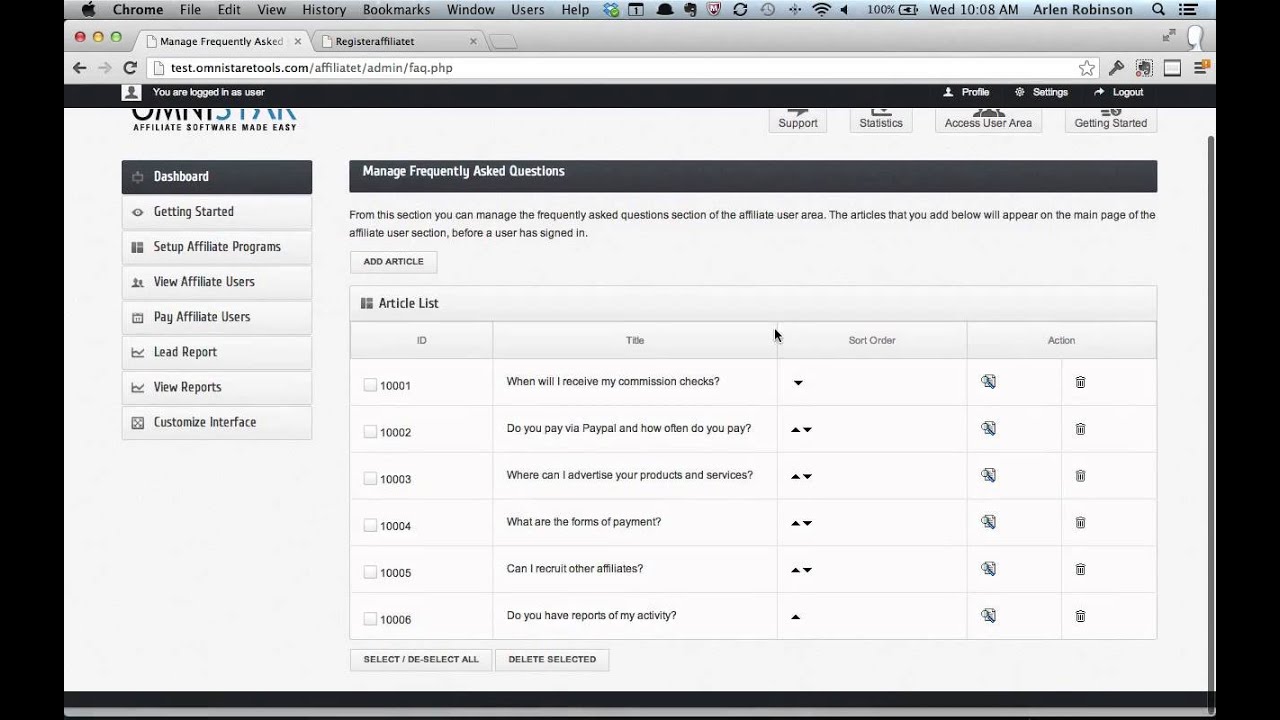 How to Customize OSI Affiliate Software Interface