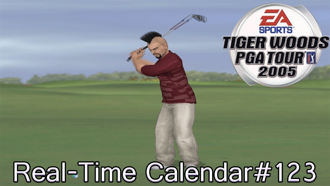 Tiger Woods PGA Tour 2005 Real-Time Calendar 