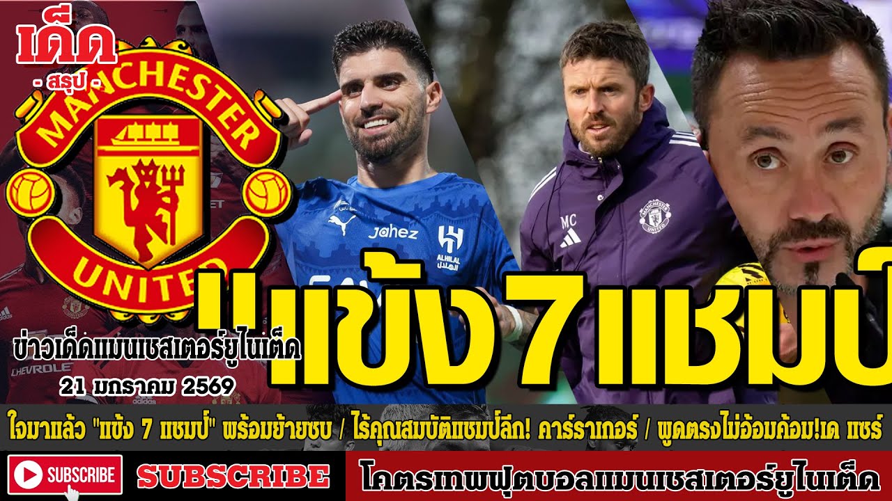 ข่าวล่าสุดของแมนยู 21.1.69:ใจมาแล้ว 