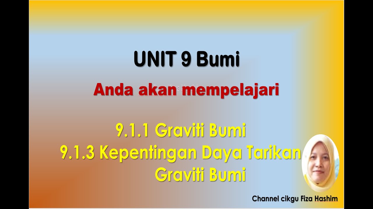 Sains Tahun 4 Graviti Bumi dan Kepentingan Daya Tarikan Graviti Bumi