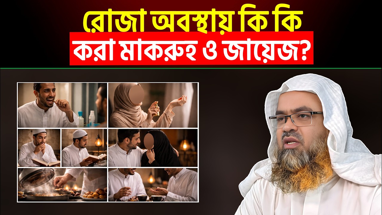 রোজা অবস্থায় কি কি করা মাকরুহ ও জায়েজ? Shaikh Dr. Abubakar Muhammad Zakaria