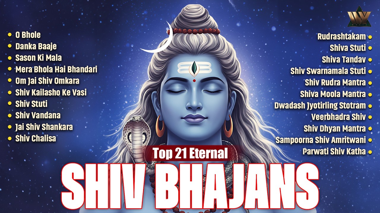 Top 21 Shiv Bhajans 🔱 | Nonstop Mahadev Bhakti Songs | Har Har Mahadev | Lord Shiva Songs
