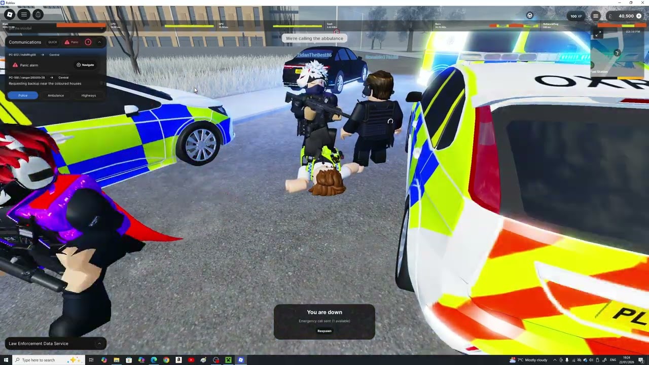 doing a half officer normal half armed  patrol in oxford response