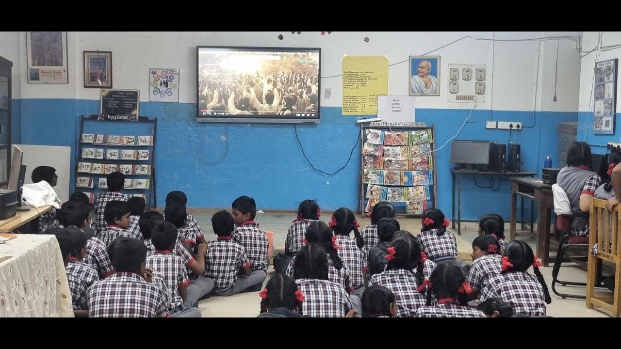 Screening of Documentary for students on  Janjatiya Heritage