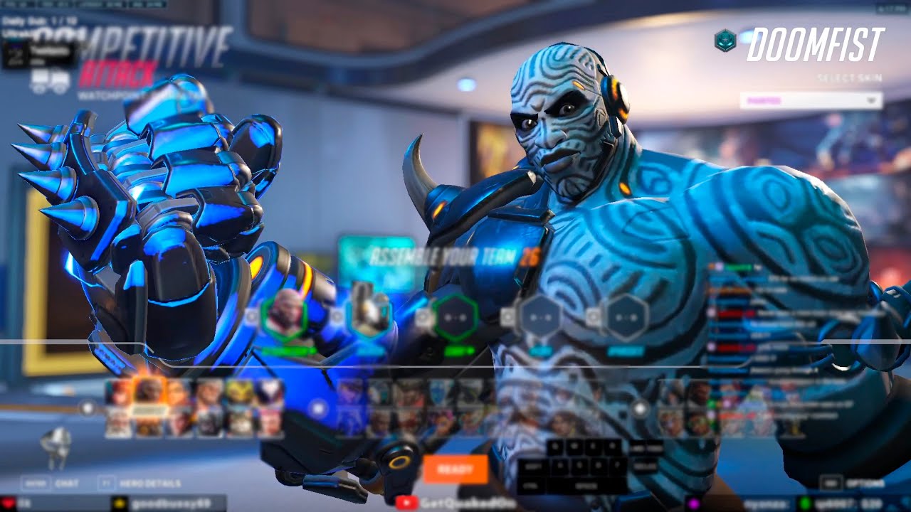 GETQUAKEDON DOOMFIST GAMEPLAY! OVERWATCH 2 SEASON 10 TOP 500