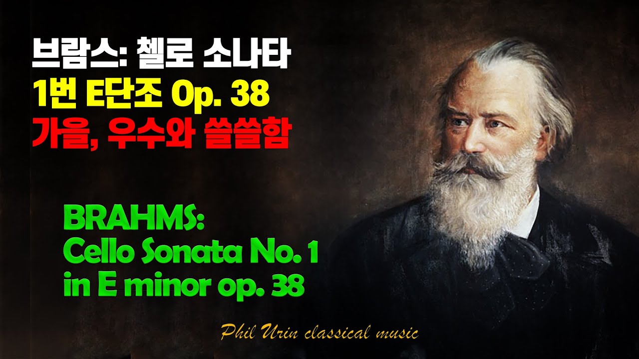 브람스: 첼로 소나타 1번 E단조 op. 38 | 가을, 우수와 쓸쓸함 | BRAHMS: Cello Sonata No. 1 in E minor op. 38
