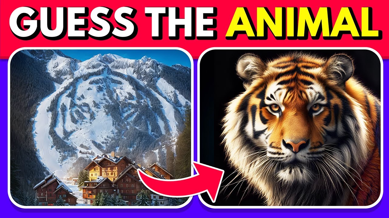Guess the Hidden Animal by ILLUSION 🐶🐵🐈 Easy, Medium, Hard level Quiz