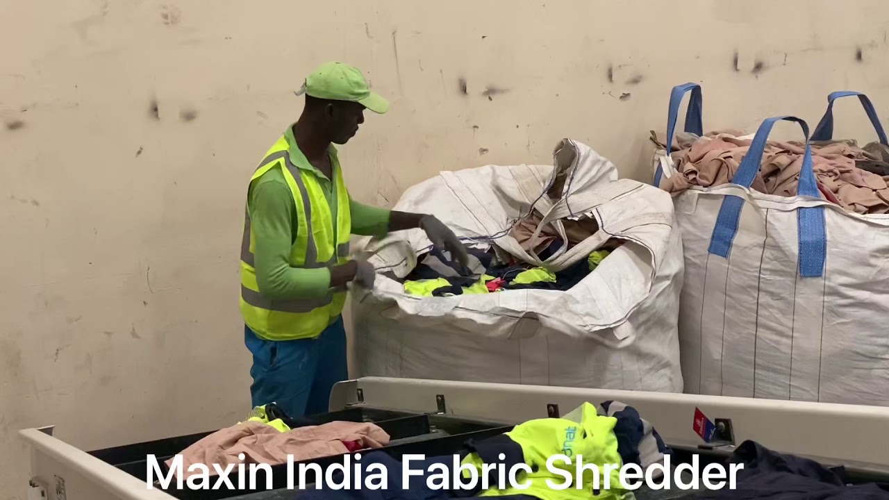 Fabric shredder, #WasteFabriccrusher, Clothe Cutting machine, Fabric crushing, #UsedClotheShredder,