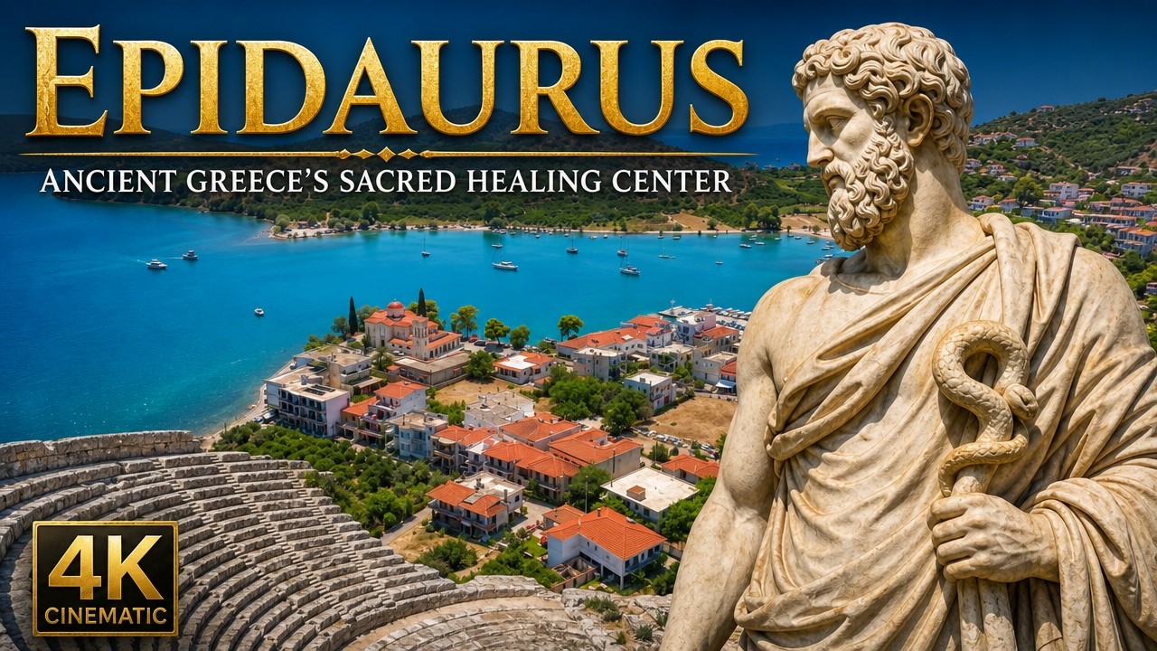 EPIDAURUS : The Ancient place of worship of the god Asklepios in 4k!