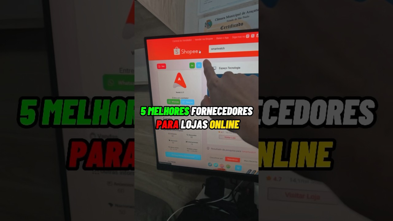 5 MELHORES FORNECEDORES PARA LOJAS ONLINE  #empreendedorismo #marketingdigital #vendasonline