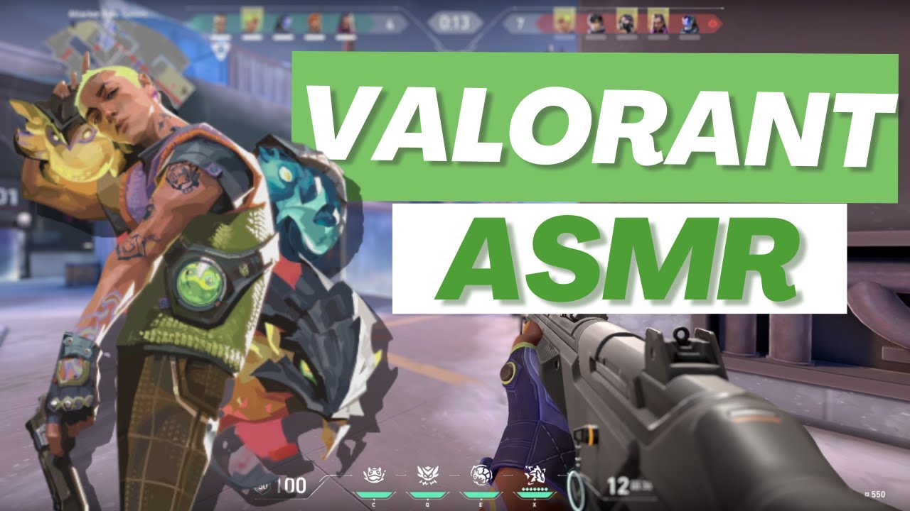 Soothing Valorant 💚 Gekko's Gum-chewing ASMR w/whispering and ⌨️ keyboard sounds