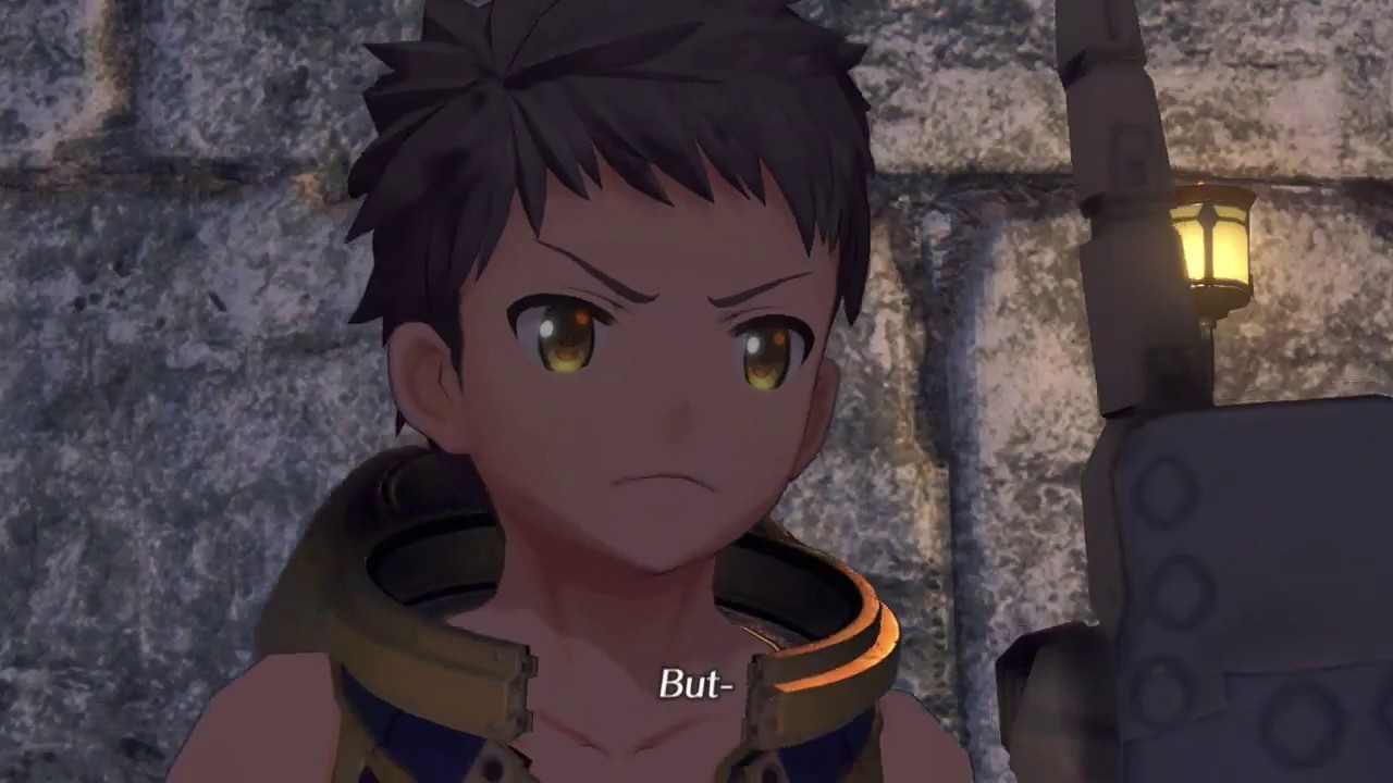 Nia, Birghid & Poppi punches Rex for treatment lesson . Xenoblade Chronicles 2 .