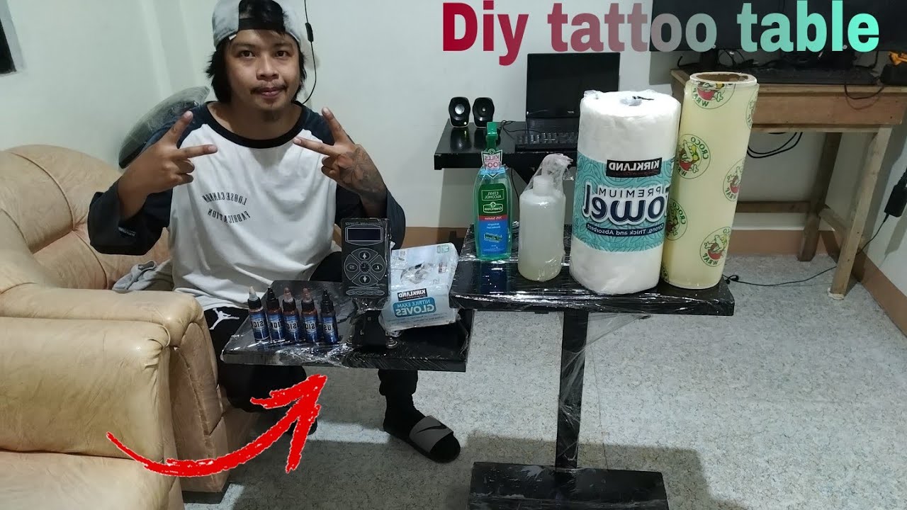 Diy tattoo table / paano gumawa ng tattoo table