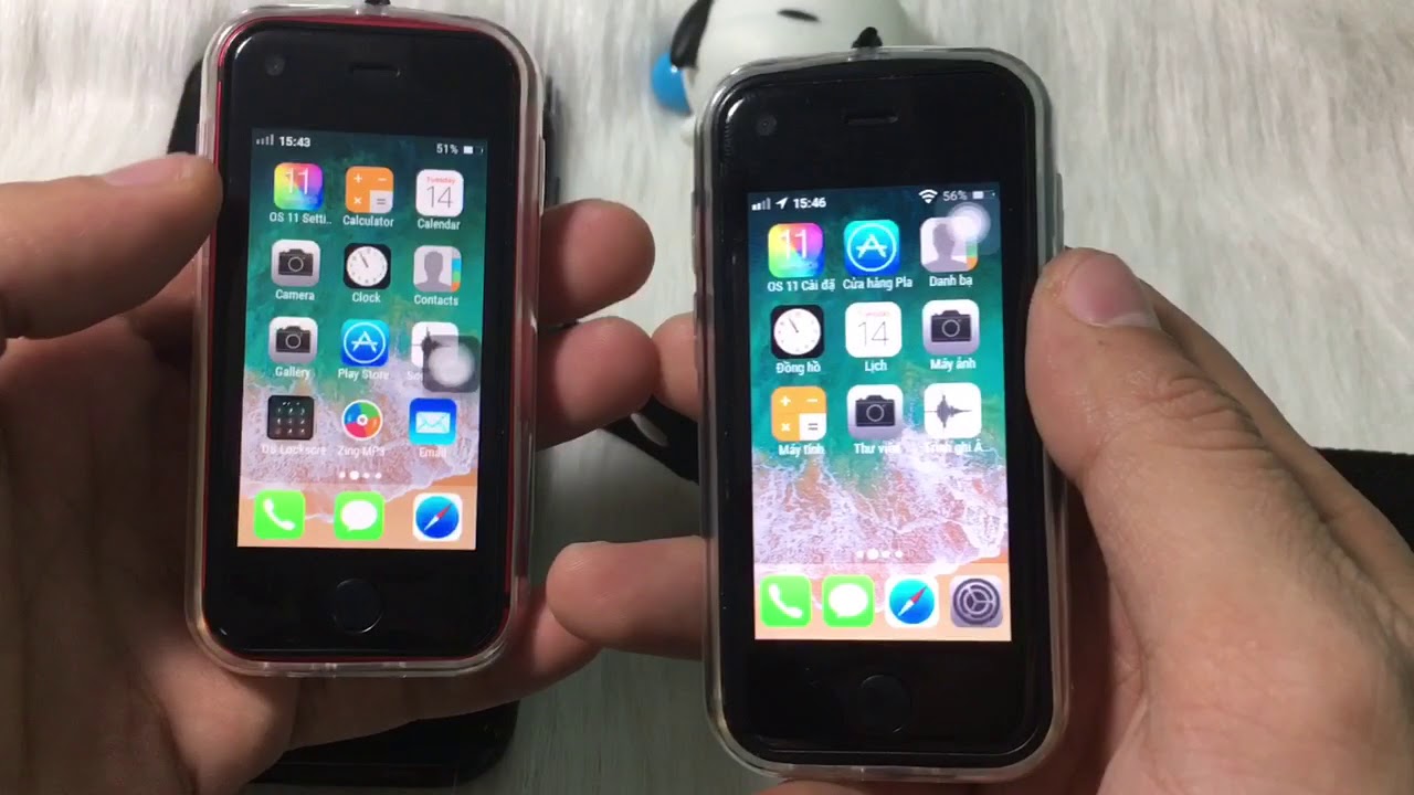 Hướng dẫn chuyển đổi giao diện ANDROID sang IOS 11 trên iphone mini - soyes 7s