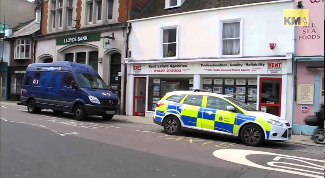 Cash box robbery in Whitstable