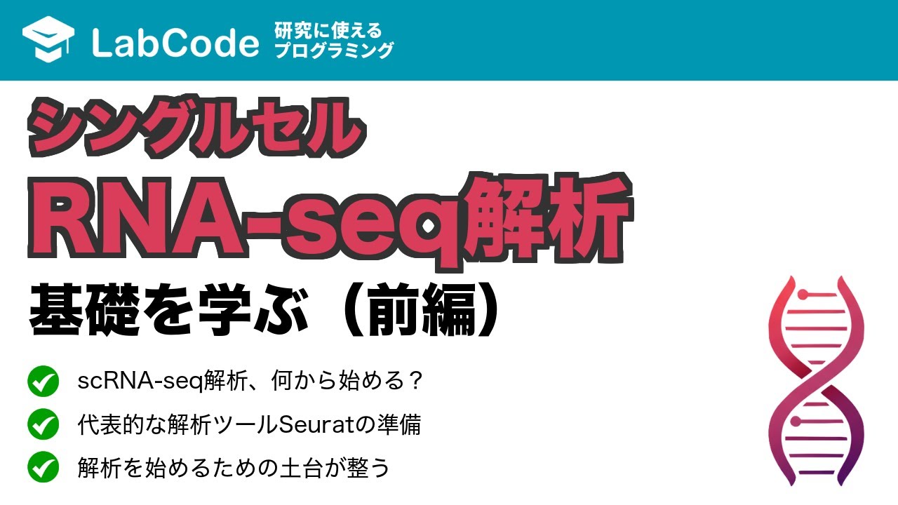 【シングルセルRNA-seq解析 #5】Single Cell RNA-seq解析の始め方（前編） | R/Seuratを使った環境構築を徹底解説！