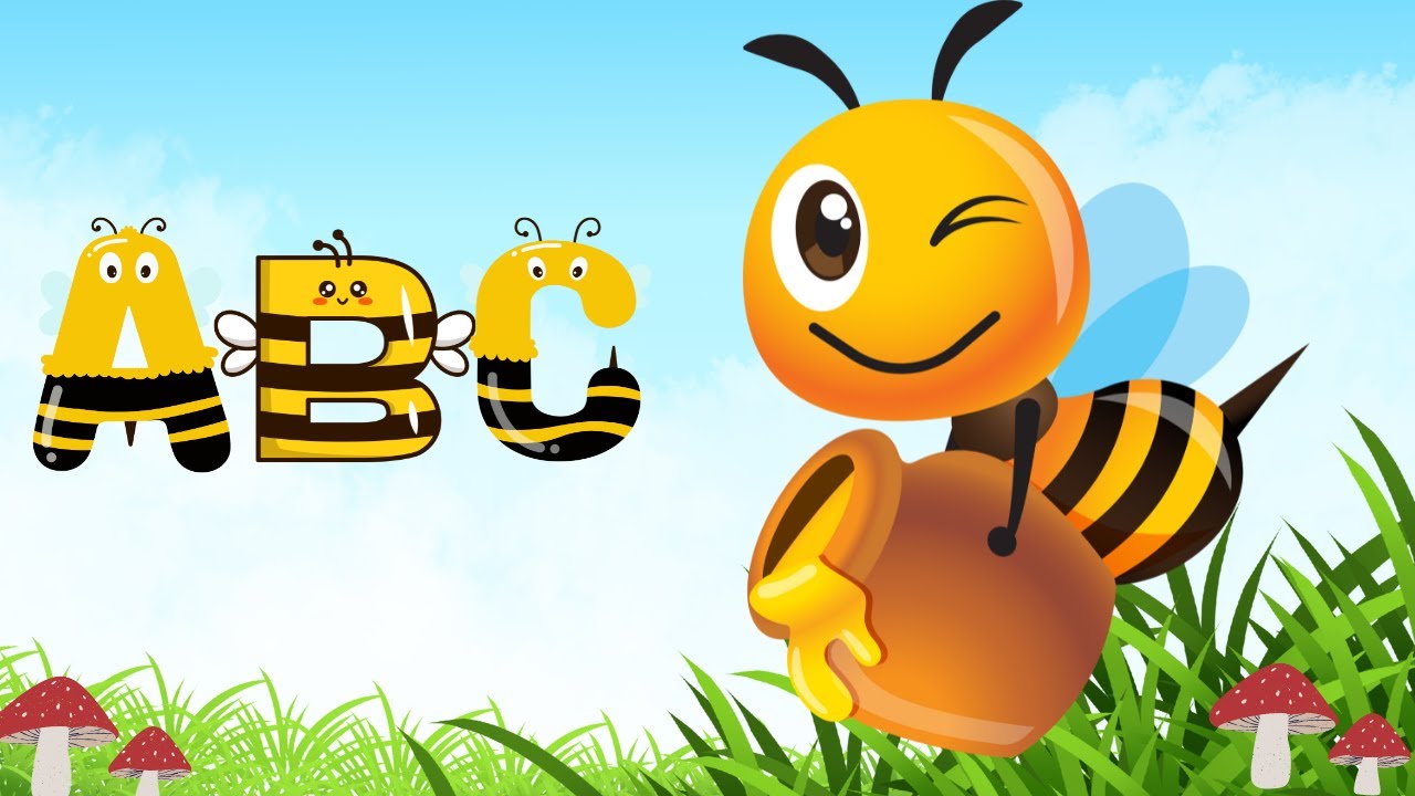 Honey Bee Alphabet Song 🐝 | Learn ABCs with Fun Cartoon Letters 🐝