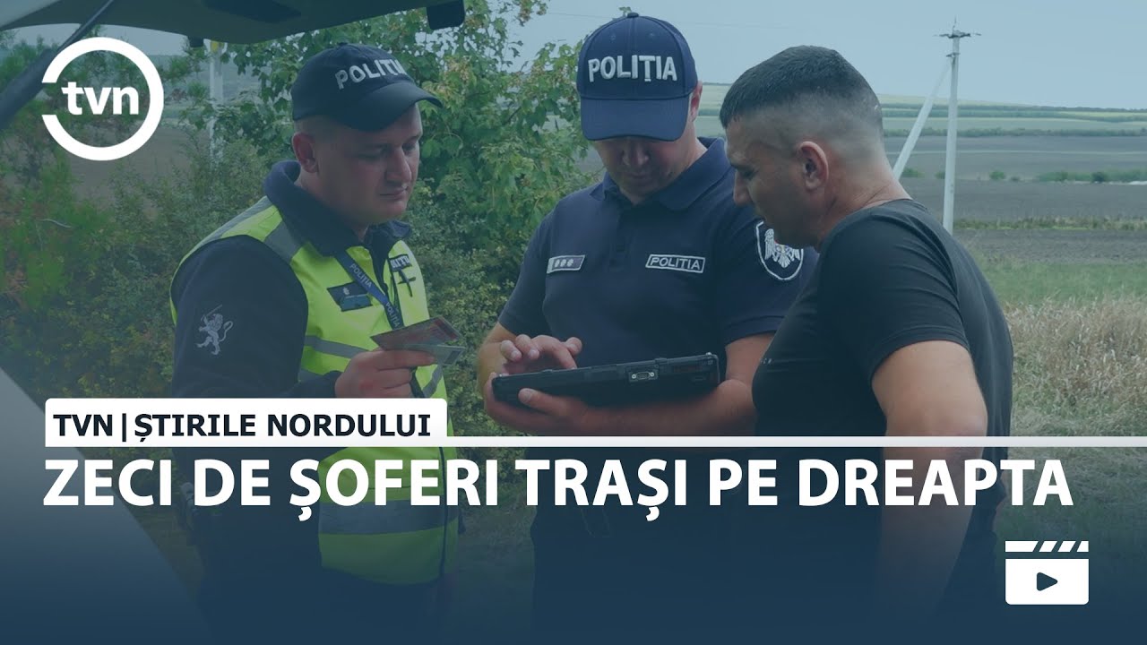 ZECI DE ȘOFERI TRAȘI PE DREAPTA