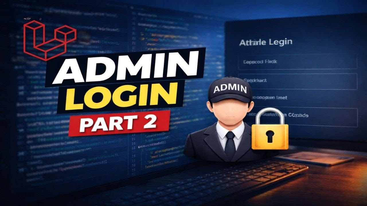 Laravel Admin Login System | Admin Authentication | Part 2