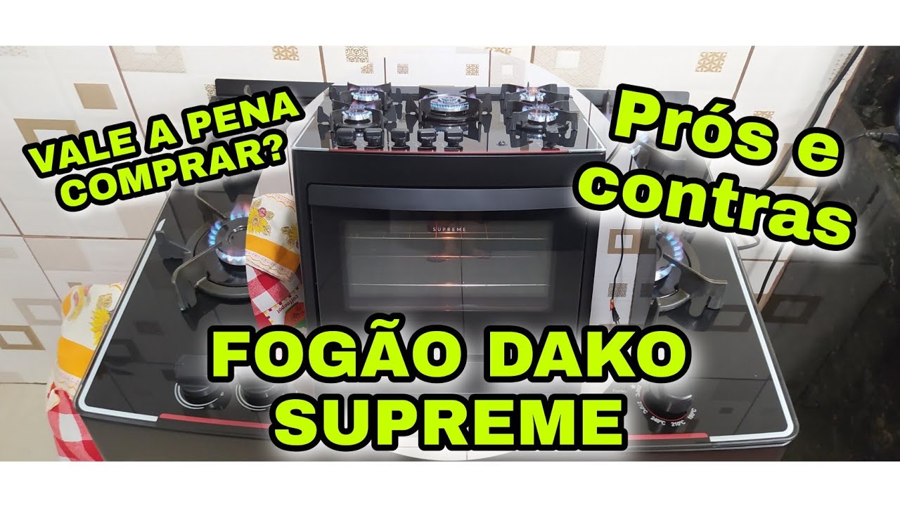 FOGÃO DAKO SUPREME MESA DE VIDRO| VALE A PENA?  #resenha