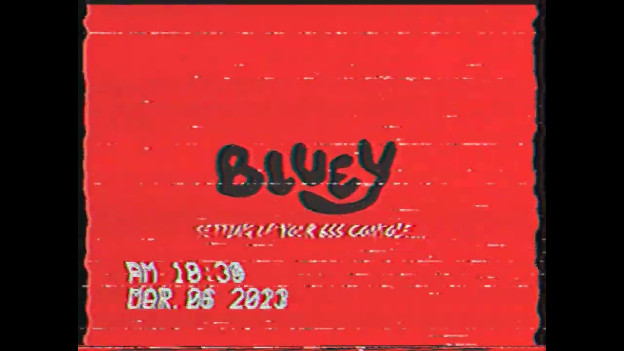 Bluey Game Console (Found Footage) VHS