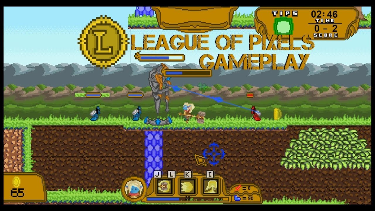 League Of Pixels - Gameplay (2D MOBA)