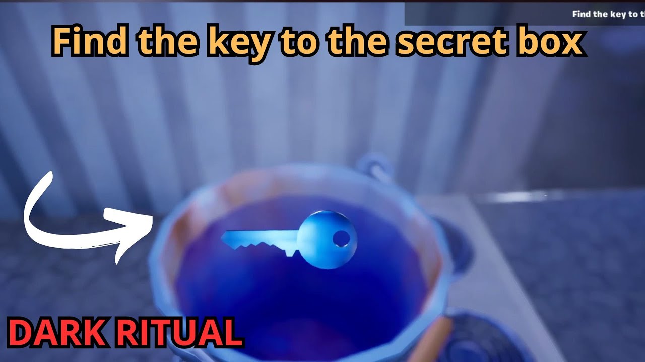 HOW TO COMPLETE Find the key to the secret box DARK RITUAL HORROR FORTNITE TUTORIAL BY YUKINOSHIN