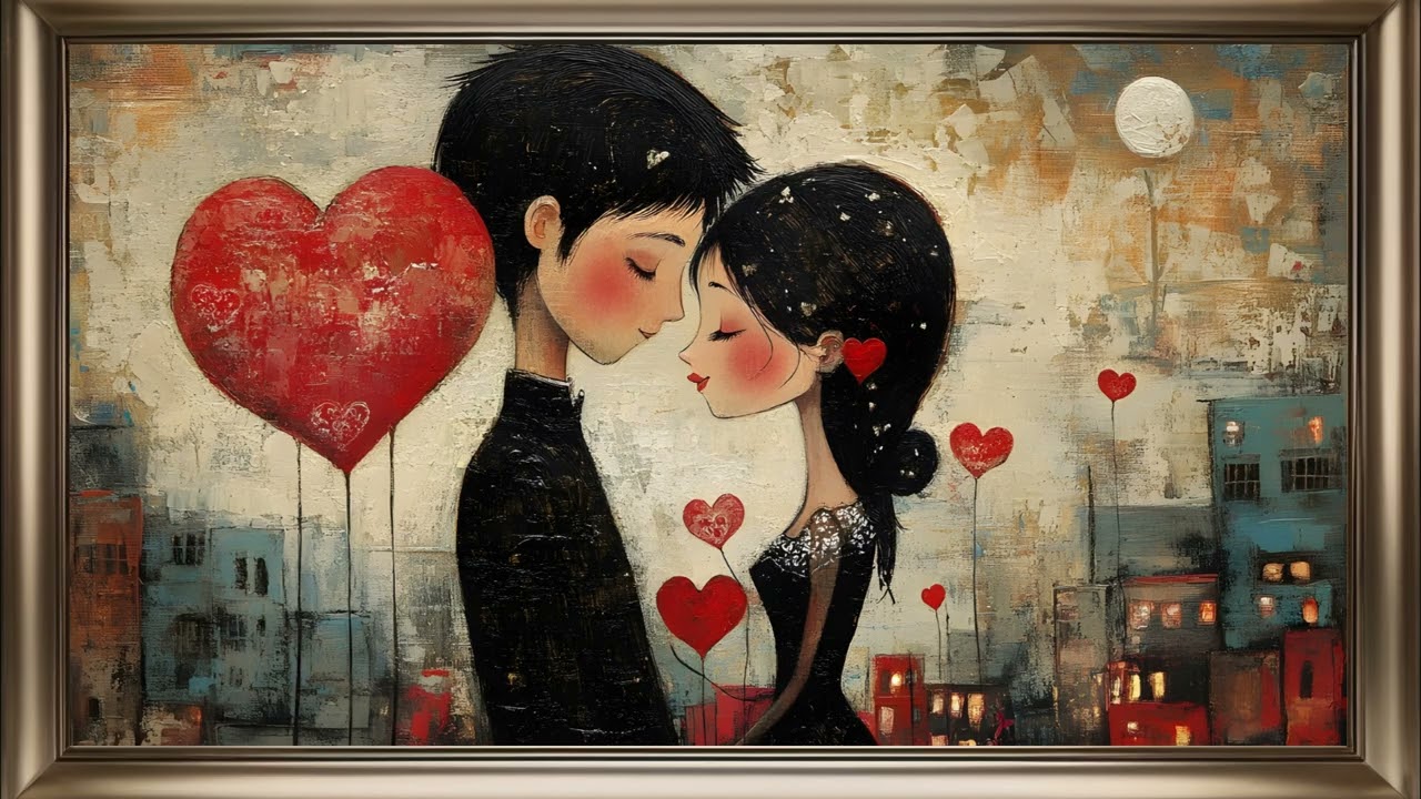Love Frame TV Art | Valentine's Day Screensaver Background For Your TV❤️🌹