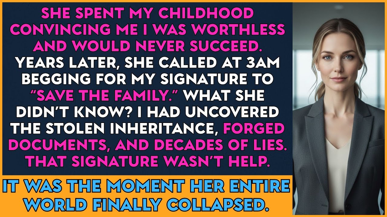My Mom Said I’d Never Amount to Anything — Years Later, She Needed My Signature