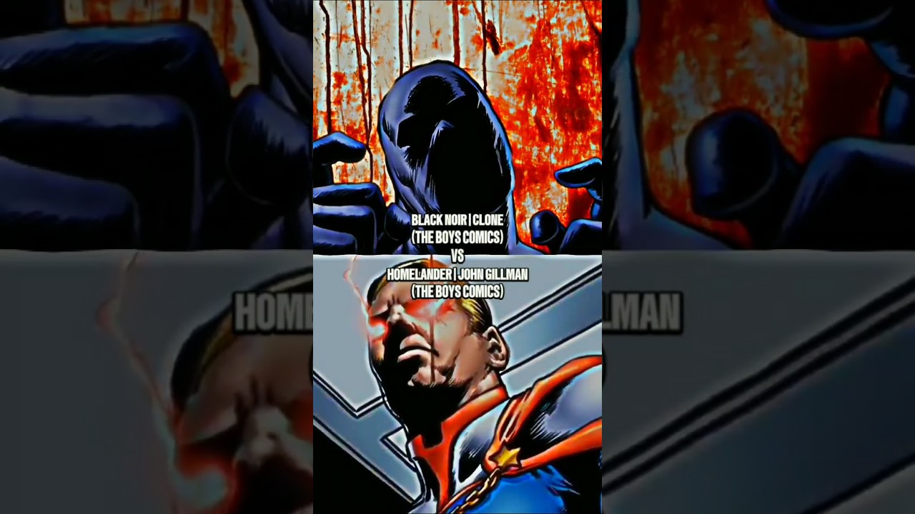 Black Noir (The Boys Comics) Vs. Homelander (The Boys Comics) | Battle | #theboys #homelander