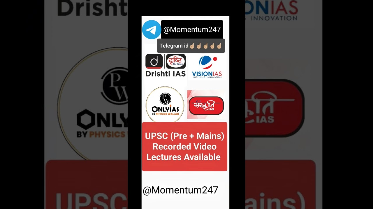 Drishti IAS telegram Lecture|UPSC telegram lecture| #drishtiias #upsc #upscmotivation #upsctelegram