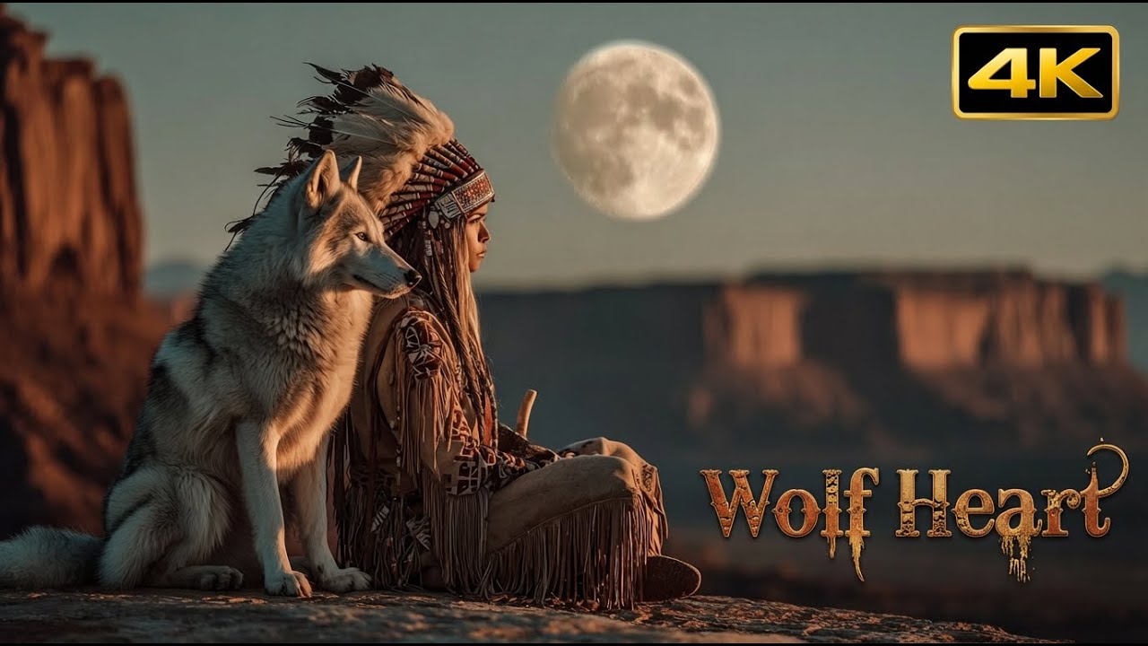 Native American Spiritual Music: canyon flute & calming sounds, sleep meditation, wolf spirit energy