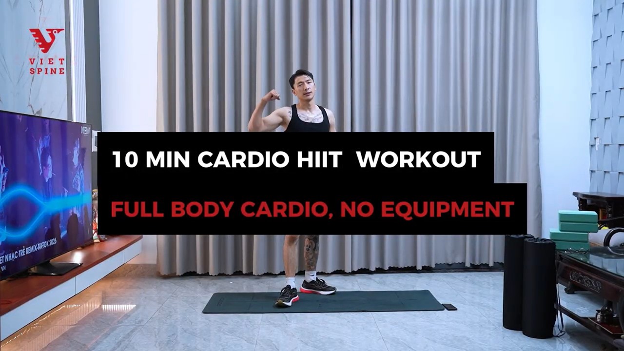 Đốt cháy 200 calo trong 10 phút cực nhanh tại nhà không cần dụng cụ