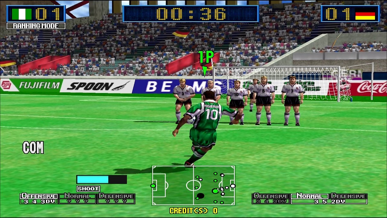 [Naomi] 버추어 스트라이커 2 2000 나이지리아 플레이 6 (Virtua Striker 2 2000 Nigeria play 6)