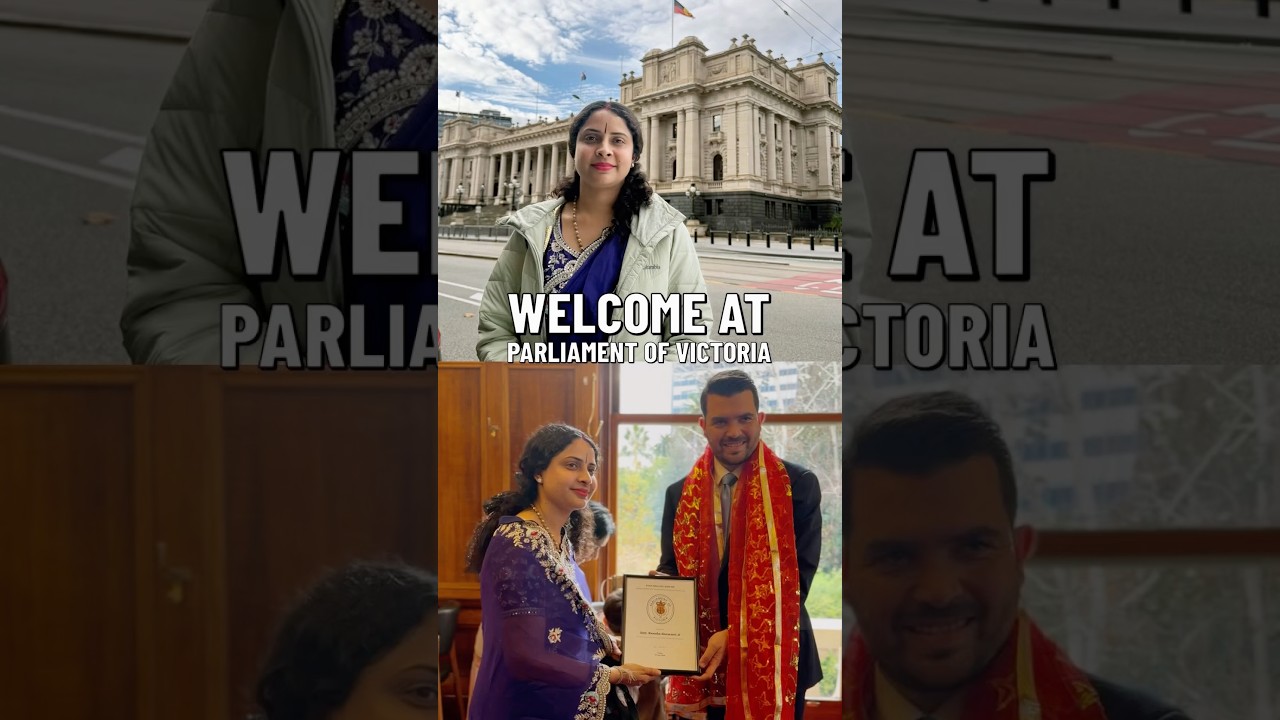 Honoured to be welcomed at the Parliament of Victoria by Evan Mulholland, MP!✨#shorts #australia