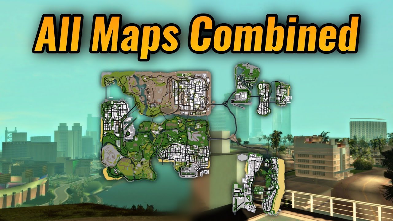 Liberty City, Vice City & San Andreas Combined in One Huge Map - GTA Mixed Mod for San Andreas