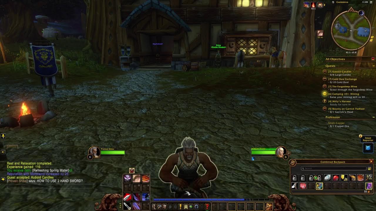 NEW CHARACTER (HUMAN /WARRIOR) WoW FOREVER BETA