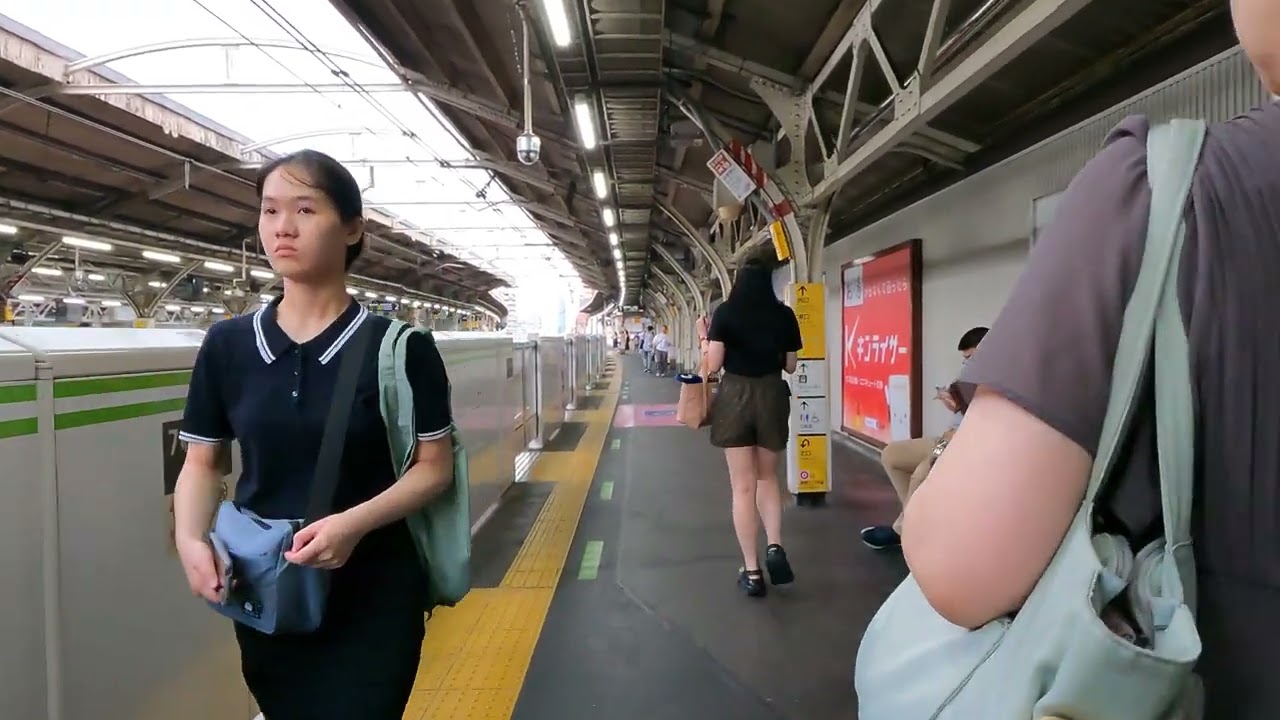 Yoyogi Station Relaxing Walk | Japan 4K ASMR | 代々木駅散歩 | Tokyo Silent Explorer
