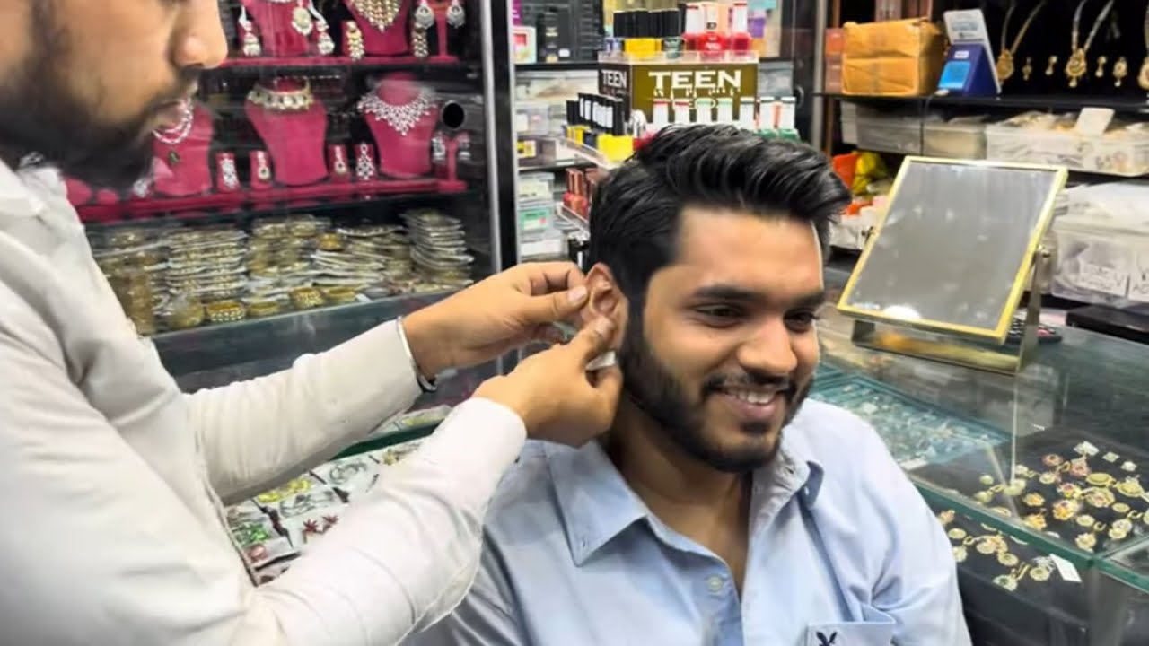 Vibhor’s Ear Piercing Before Going Back to USA ✈️ || The Uncut Family