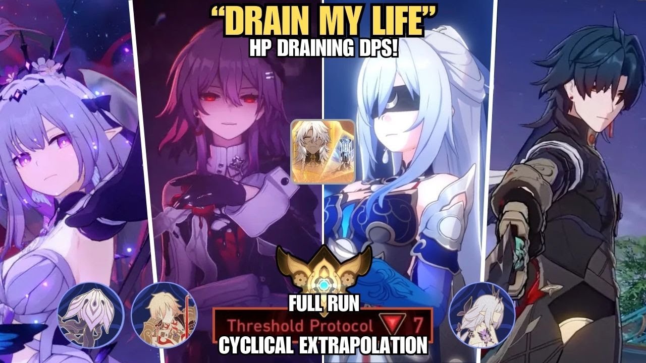 HP DRAIN DPS! Castorice, Evernight, Jingliu & Blade - Berserker + 3 more equations! | DU Cyclical V7
