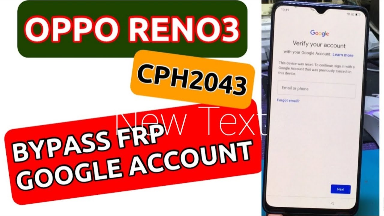 Oppo Reno 3 Reste Password and Bypass Frp 2022 #Fixresoraphone#