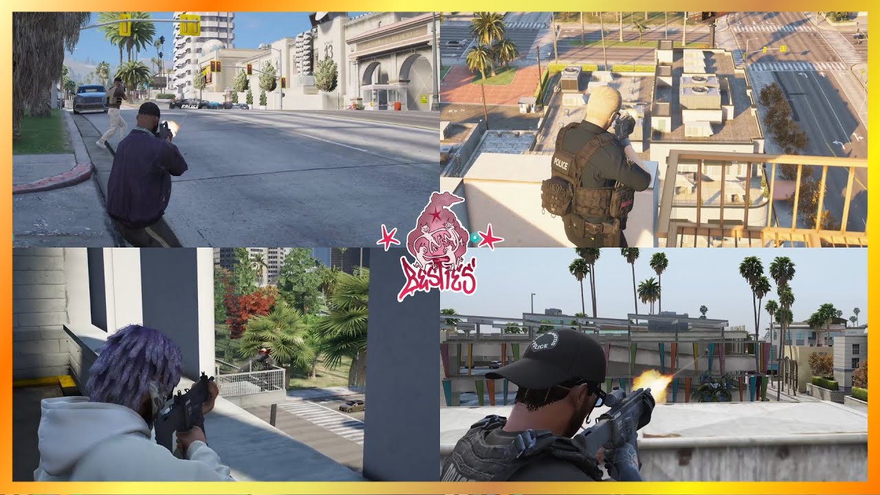 Besties vs Cops At Colorful Garage (18 POVs) | NoPixel 4.0 GTA RP