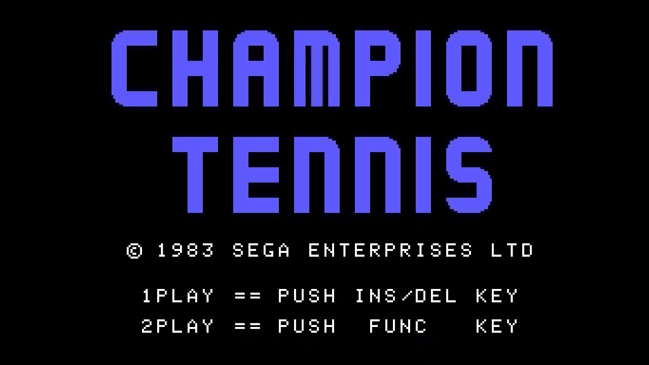 Sega SG-1000 Longplay [48] Champion Tennis