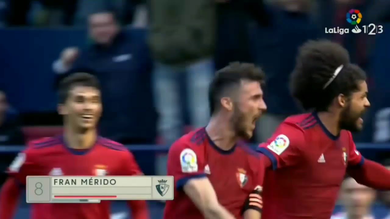 Fran Mérida - Osasuna(2016-2020) - Goles, Asistencias...-