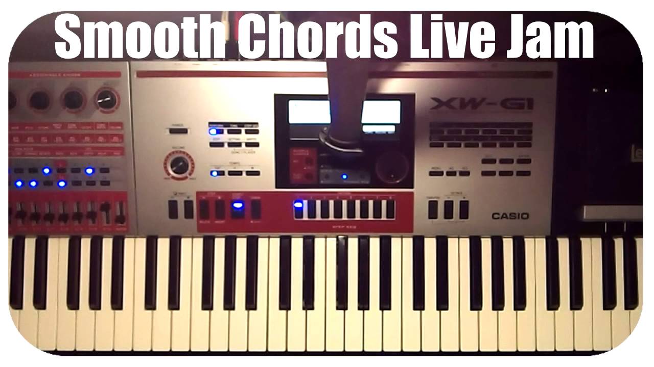 Casio XW-G1 Smooth Chords Live Jam with 808 Boom plus mini Review