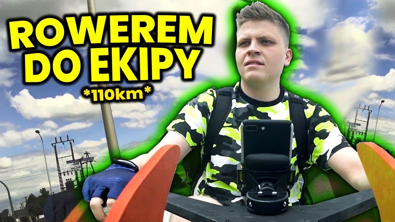 POJECHAŁEM DREWNIANYM ROWEREM DO DOMU EKIPY *110km*