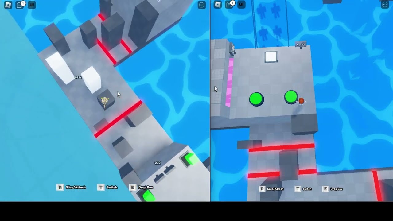 Roblox Teamwork Puzzles 2: How to do Sliced in normal way