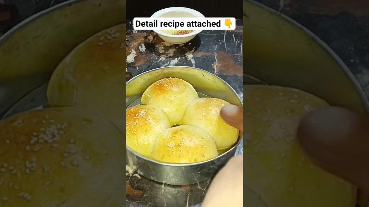 stuffed chicken bun without oven #shorts #withoutoven #youtubeshorts #bakingrecipes