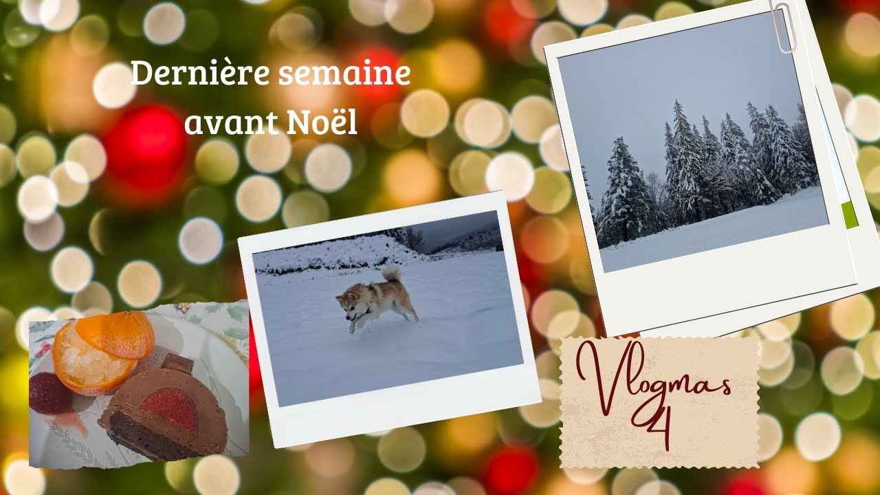 VLOGMAS 🎄 Derniers préparatifs avant Noël | Cuisine, tricot & magie de la neige ❄️