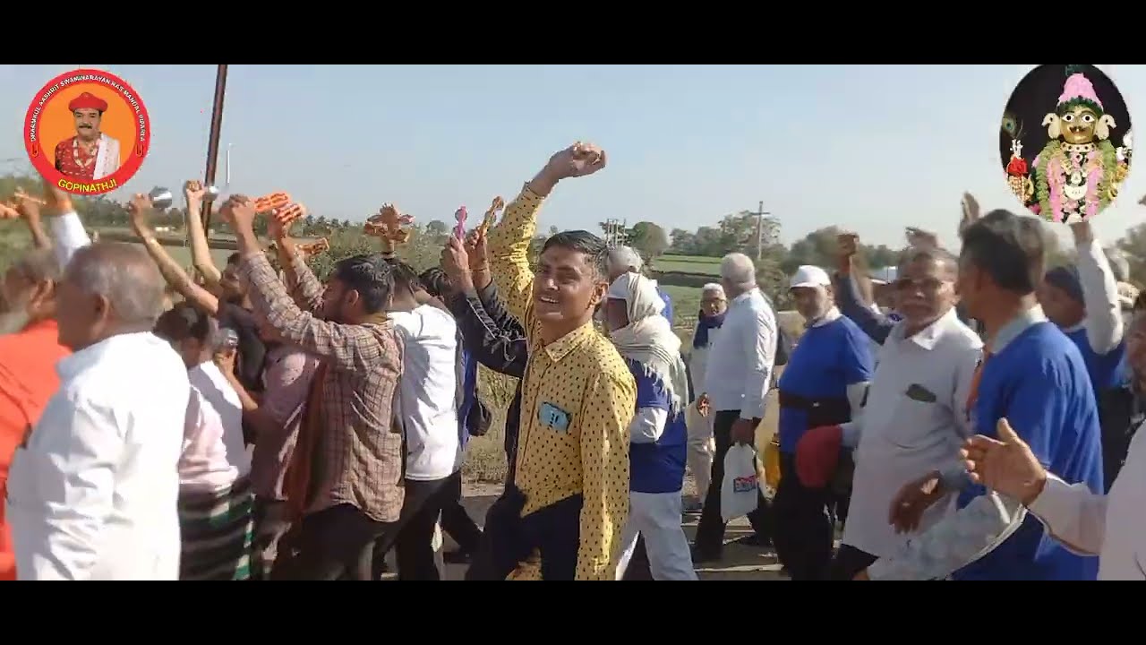 Day 9||સનાતન ધર્મ ઉત્કર્ષ પદયાત્રા સંઘ ગઢપુર થી દ્વારકા||સંતો હરિભક્તો ૨૫૧ KM કાપ્યા બાદપણ અખંડ મોજ